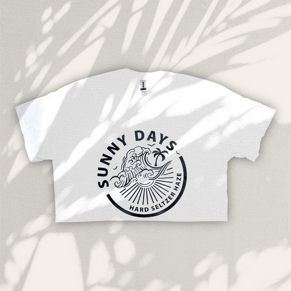 “Sunny days, hard seltzer haze” HANDMADE Tee